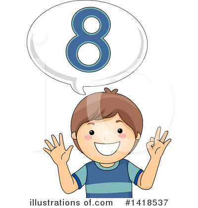 Number Eight Clipart #1418537 by BNP Design Studio