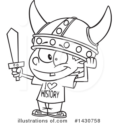 Royalty-Free (RF) Boy Clipart Illustration by toonaday - Stock Sample #1430758