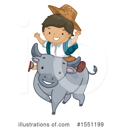 Water Buffalo Clipart #1551199 by BNP Design Studio