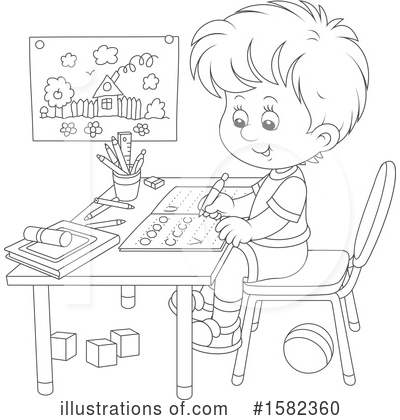 Royalty-Free (RF) Boy Clipart Illustration by Alex Bannykh - Stock Sample #1582360