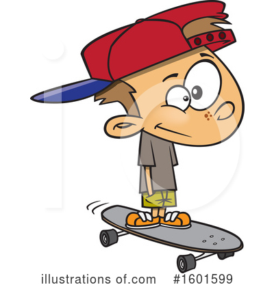 Skateboarding Clipart #1601599 by toonaday