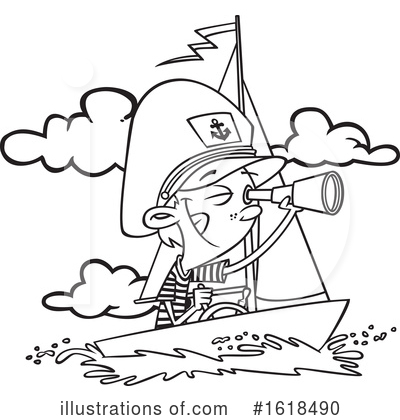 Sailing Clipart #1618490 by toonaday