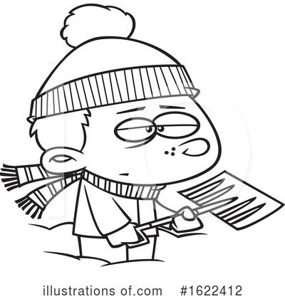 Snow Shovel Clipart #1622412 by toonaday