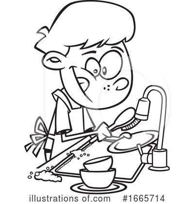 Dishes Clipart #1665714 by toonaday