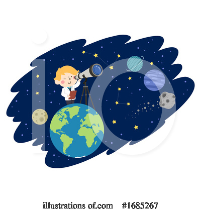 Astronomer Clipart #1685267 by BNP Design Studio