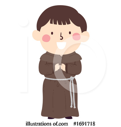 Monk Clipart #1691718 by BNP Design Studio