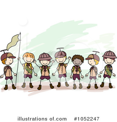 Royalty-Free (RF) Boy Scouts Clipart Illustration by BNP Design Studio - Stock Sample #1052247