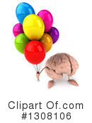 Brain Character Clipart #1308106 by Julos