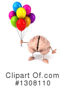 Brain Character Clipart #1308110 by Julos