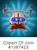 Brain Character Clipart #1387423 by Julos