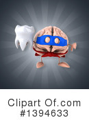Brain Character Clipart #1394633 by Julos