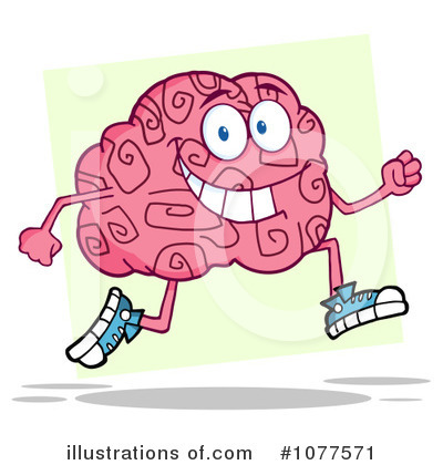 Royalty-Free (RF) Brain Clipart Illustration by Hit Toon - Stock Sample #1077571