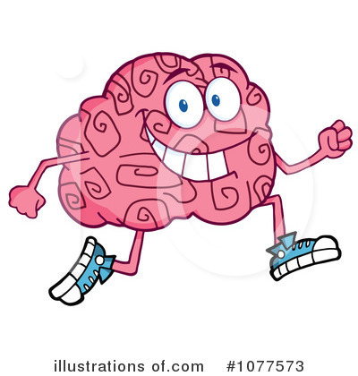Royalty-Free (RF) Brain Clipart Illustration by Hit Toon - Stock Sample #1077573