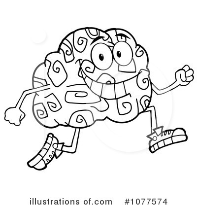 Royalty-Free (RF) Brain Clipart Illustration by Hit Toon - Stock Sample #1077574