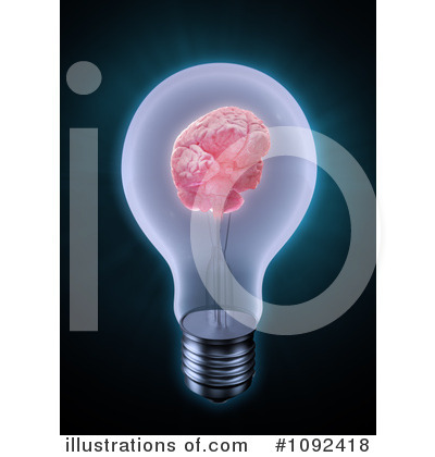 Royalty-Free (RF) Brain Clipart Illustration by Mopic - Stock Sample #1092418