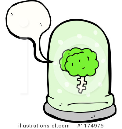 Royalty-Free (RF) Brain Clipart Illustration by lineartestpilot - Stock Sample #1174975
