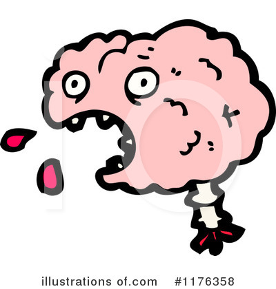 Royalty-Free (RF) Brain Clipart Illustration by lineartestpilot - Stock Sample #1176358