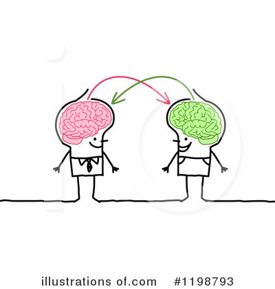 Royalty-Free (RF) Brain Clipart Illustration by NL shop - Stock Sample #1198793