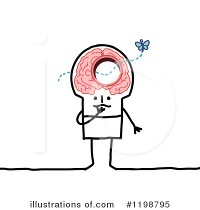 Royalty-Free (RF) Brain Clipart Illustration by NL shop - Stock Sample #1198795