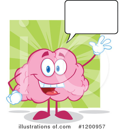 Royalty-Free (RF) Brain Clipart Illustration by Hit Toon - Stock Sample #1200957