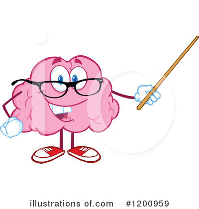Royalty-Free (RF) Brain Clipart Illustration by Hit Toon - Stock Sample #1200959