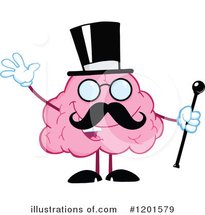 Royalty-Free (RF) Brain Clipart Illustration by Hit Toon - Stock Sample #1201579