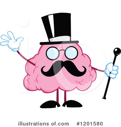 Royalty-Free (RF) Brain Clipart Illustration by Hit Toon - Stock Sample #1201580