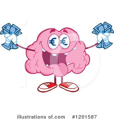 Royalty-Free (RF) Brain Clipart Illustration by Hit Toon - Stock Sample #1201587