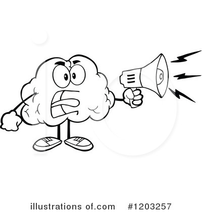 Royalty-Free (RF) Brain Clipart Illustration by Hit Toon - Stock Sample #1203257