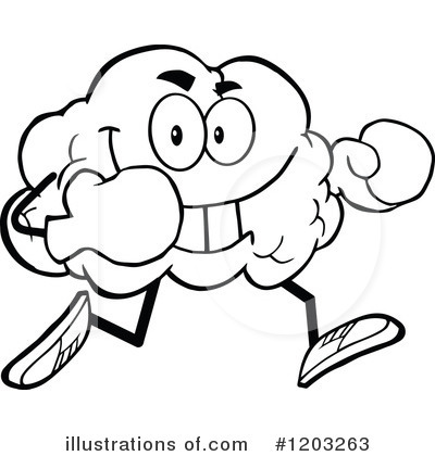 Royalty-Free (RF) Brain Clipart Illustration by Hit Toon - Stock Sample #1203263