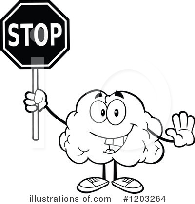 Royalty-Free (RF) Brain Clipart Illustration by Hit Toon - Stock Sample #1203264