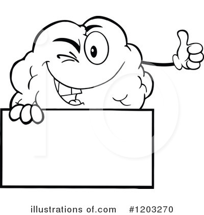 Royalty-Free (RF) Brain Clipart Illustration by Hit Toon - Stock Sample #1203270