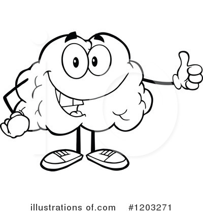 Royalty-Free (RF) Brain Clipart Illustration by Hit Toon - Stock Sample #1203271