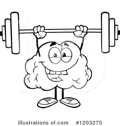 Royalty-Free (RF) Brain Clipart Illustration by Hit Toon - Stock Sample #1203275