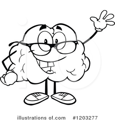 Royalty-Free (RF) Brain Clipart Illustration by Hit Toon - Stock Sample #1203277
