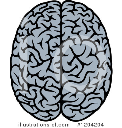 Royalty-Free (RF) Brain Clipart Illustration by Vector Tradition SM - Stock Sample #1204204