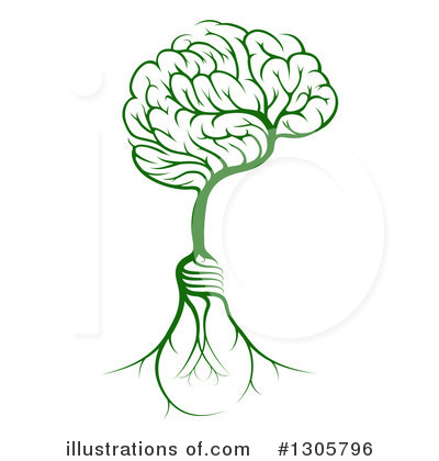 Brain Tree Clipart #1305796 by AtStockIllustration