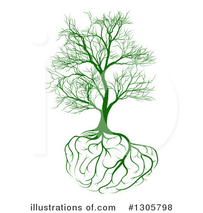Brain Tree Clipart #1305798 by AtStockIllustration