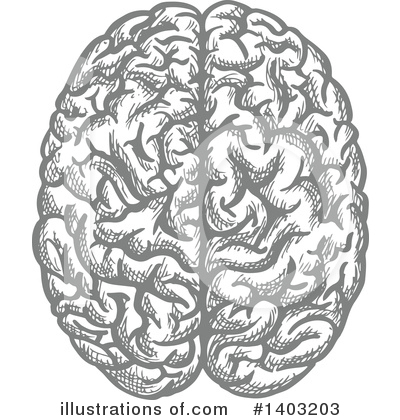 Royalty-Free (RF) Brain Clipart Illustration by Vector Tradition SM - Stock Sample #1403203
