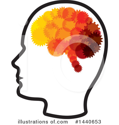 Royalty-Free (RF) Brain Clipart Illustration by ColorMagic - Stock Sample #1440653