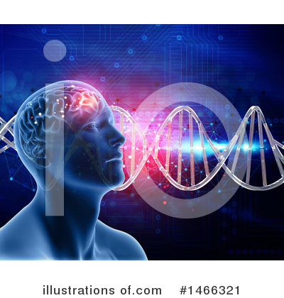 Royalty-Free (RF) Brain Clipart Illustration by KJ Pargeter - Stock Sample #1466321