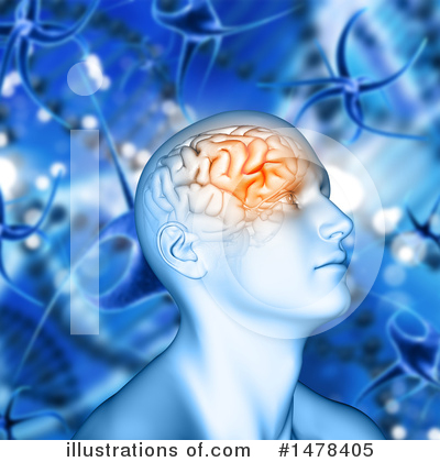 Royalty-Free (RF) Brain Clipart Illustration by KJ Pargeter - Stock Sample #1478405