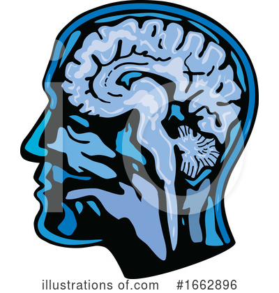Royalty-Free (RF) Brain Clipart Illustration by patrimonio - Stock Sample #1662896