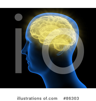 Royalty-Free (RF) Brain Clipart Illustration by Mopic - Stock Sample #86303