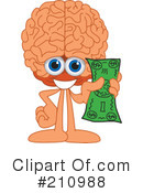 Brain Mascot Clipart #210988 by Toons4Biz
