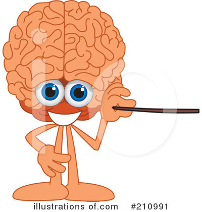 Royalty-Free (RF) Brain Mascot Clipart Illustration by Mascot Junction - Stock Sample #210991