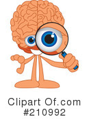 Brain Mascot Clipart #210992 by Toons4Biz