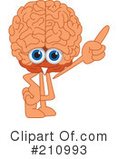 Brain Mascot Clipart #210993 by Toons4Biz