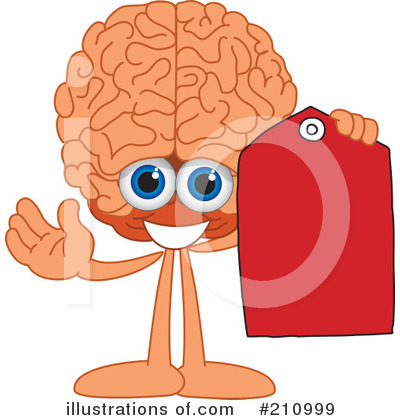 Royalty-Free (RF) Brain Mascot Clipart Illustration by Mascot Junction - Stock Sample #210999