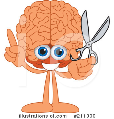 Royalty-Free (RF) Brain Mascot Clipart Illustration by Mascot Junction - Stock Sample #211000